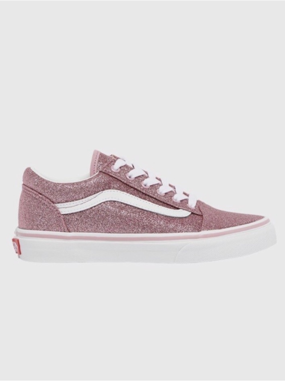 Vans Pink Glitter Old Skool Low-Top Sneakers